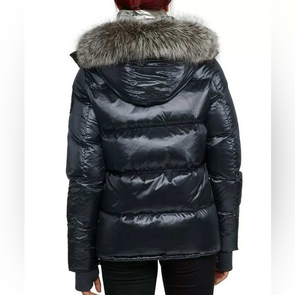 PAJAR DOWN FILL ARCTIC REMOVABLE FAUXFUR TRIM HOOD PUFFER JACKET GRAPHITE/SILVER - Picture 3 of 16